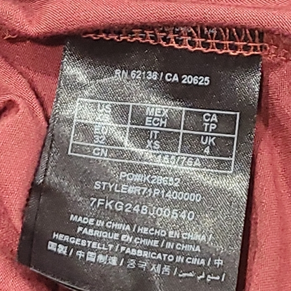 G by Guess Belinda  Zip Front Halterneck Bodysuit Women's Sz XS Burnt Brick NWT - Picture 2 of 12